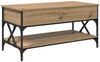 vidaXL Couchtisch Artisan-Eiche 100 x 50 x 50 cm Holzwerkstoff 883042 Bild 2