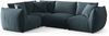 Micadoni Ecksofa Chris 4-Sitzer Links Samt Pastellblau Bild 2