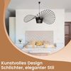 ZMH Hängelampe Wohnzimmer Pendelleuchte Schwarz - Esszimmerlampe Vertigo Esstisch 100CM Vintage E27 Höhenverstellbar Esszimmer Kreative Esstischlampe ohne Leuchtmittel Bild 2