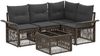 vidaXL Gartensofa-set 5 pcs Grau Poly-Rattan 3434825 Bild 2