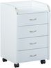 Rollcontainer >Pronti< (BxHxT: 40x65x36 cm) in weiß - 40x65x36 (BxHxT) Bild 2
