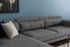 Ecksofa, 'Jivago', 78 x 198 x 308, Grau Bild 5
