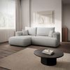 Selsey 'Ovo Mini' Ecksofa mit Schlaffunktion, links – Hellgrau – Chenille, Easy Clean Bild 2