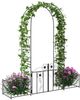 vidaXL Gartenbogen mit Schloss Schwarz 203 x 50 x 218 cm 42021346 Bild 3