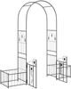 vidaXL Gartenbogen mit Schloss Schwarz 203 x 50 x 218 cm 42021346 Bild 5