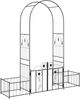 vidaXL Gartenbogen mit Schloss Schwarz 203 x 50 x 218 cm 42021346 Bild 2