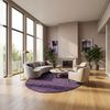 Gabbeh Teppich - Softy - Uni 230 x 150 cm - flieder - oval Bild 2