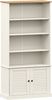 vidaXL Bücherregal VIGO Weiß 85x35x170 cm Massivholz Kiefer 353197 Bild 2