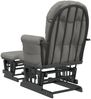 vidaXL Schaukelsessel mit Hocker Gleitend Hellgrau Stoff 351666 Bild 5
