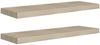 vidaXL Schweberegale 2 Stk. Eiche-Optik 80x23,5x3,8 cm MDF 323878 Bild 2