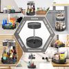 TUWENA Gewürzregal Gewürzregal, 360° Drehbar Küchen Organizer mit 2 Etagen, Drehteller Bild 4