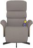 vidaXL Massagesessel mit Fußteil Taupe Stoff 356618 Bild 3