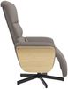 vidaXL Massagesessel mit Fußteil Taupe Stoff 356618 Bild 4