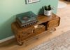 TV-Board Sheesham 134x40x48 hellbraun lackiert MAILAND #125 Bild 2