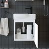Roomart Badmöbel-Set PUNTO SET, 3-teilig – Soft-Close, Waschbecken & Seitenschrank, (Komplett-Set, Badmöbelset Unterschrank mit Waschbecken Badezimmer Möbel Gäste WC), Soft-Close, Seitenschrank, Spiegelschrank, Waschbecken Bild 4