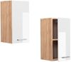 Vicco Küchenschrank Küchenzeile R-Line, Weiß Hochglanz, Hängeschrank 30 cm Bild 5