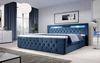 Boxspringbett Gloria mit LED und Stauraum 140x200 Blau H4 (100kg+) Bild 2