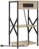 vidaXL Nachttisch mit Regal Sonoma-Eiche 41 x 31 x 76 cm Holzwerkstoff 859527 Bild 2