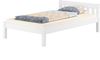 Erst-Holz Futonbett weiß 120x200 Kieferbett Massivholz Bettgestell mit Rollrost Bild 2