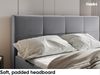 MEBLINI Boxspringbett ELIZABETH 140x200 cm mit Bettkasten - H3P/Grau Samt Polsterbett - Doppelbett mit Topper & Taschenfederkern-Matratze Bild 5