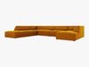 Micadoni Panorama-Ecksofa Ruby 7-Sitzer Links Samt Salvador Gelb Bild 2