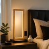 LED Tischleuchte, Holz, schwarz, H 52,5 cm Bild 2