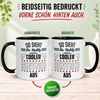 Momentals Tasse Rentner – So sieht ein richtig cooler Rentner aus – Geschenke Pension, Gratis Versand · Links-&Rechtshänder · Spülmaschinenfest Bild 4