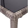 PROREGAL® Gartentisch Poly-Rattan Tisch HxBxT 71x120x75cm Balkontisch Farbe Bild 4