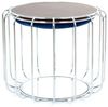 Beistelltisch / Pouf Comfortable 110 Dunkelblau / Silber Bild 2