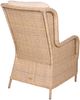 Gartenstuhl NARA mit Beistelltisch - Kunststoff, Beige, 90x68x98cm | Gartenstuhl-Set Relaxsessel Wetterfest Gartenstühle Outdoor Bild 5