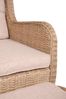 Gartenstuhl NARA mit Beistelltisch - Kunststoff, Beige, 90x68x98cm | Gartenstuhl-Set Relaxsessel Wetterfest Gartenstühle Outdoor Bild 4
