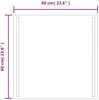 vidaXL LED-Badspiegel 60x60 cm 151740 Bild 5