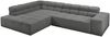 KAWOLA Sofa NEVADA Ecksofa Feincord anthrazit Recamiere links 70 x 215 x 319 cm Bild 3