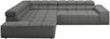 KAWOLA Sofa NEVADA Ecksofa Feincord anthrazit Recamiere links 82 x 215 x 319 cm Bild 5