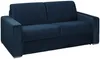 Vente-unique - CALITO Sofa SamtStoff Blau - B 223 cm94 cm x H 85 cm x L 194 cm Bild 3