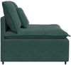 vidaXL Modulares Sofa Mittelmodul mit Kissen Dunkelgrün 100 cm 4104431 Bild 4