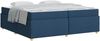 vidaXL Bettrahmen mit Matratze Blau 200 x 200 cm Stoff 3399383 Bild 2