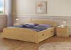 Funktions-Doppelbett Überlänge 200x220 Bettkasten Bettgestell Massiv Zubehör wählbar V-60.50-20-220Rollrost und Matratze inkl. Bild 2