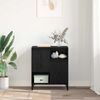 vidaXL Sideboard Schwarz Eichen-Optik 60 x 35 x 70 cm Holzwerkstoff 881262 Bild 4