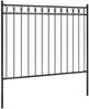 vidaXL Gartenzaun ASSEN Stahl 1,7 x 1,2 m Schwarz 146314 Bild 2