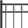 vidaXL Gartenzaun ASSEN Stahl 1,7 x 1,2 m Schwarz 146314 Bild 3