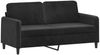 vidaXL 3-tlg. Sofagarnitur Schwarz Samt 3201989 Bild 4