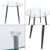 Glastisch Humppila 80x75 cm Schwarz [en. casa] Bild 5