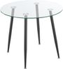 Glastisch Humppila 80x75 cm Schwarz [en. casa] Bild 3