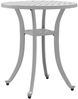 Gartentisch, Balkontisch, Beistelltisch Weiß Ø48x53 cm Aluminiumguss Bild 2