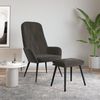 Relaxsessel mit Hocker Dunkelgrau Samt [3097620] Bild 2
