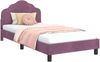 vidaXL Kinderbettgestell mit Kopfteil Lila 80 x 200 cm Samt 42010947 Bild 2