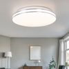 LED Deckenleuchte, opal, Chrom, rund, D 37 cm Bild 3