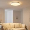 LED Deckenleuchte, opal, Chrom, rund, D 37 cm Bild 2