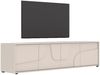 OTTO home Lowboard Stone, 205 cm breit, 4 Türen, TV-Schrank, TV-Kommode, Medienboard, 3D-Design, Push-to-open, Innenraum großzügig, Füße 14/2 cm wählbar Bild 3